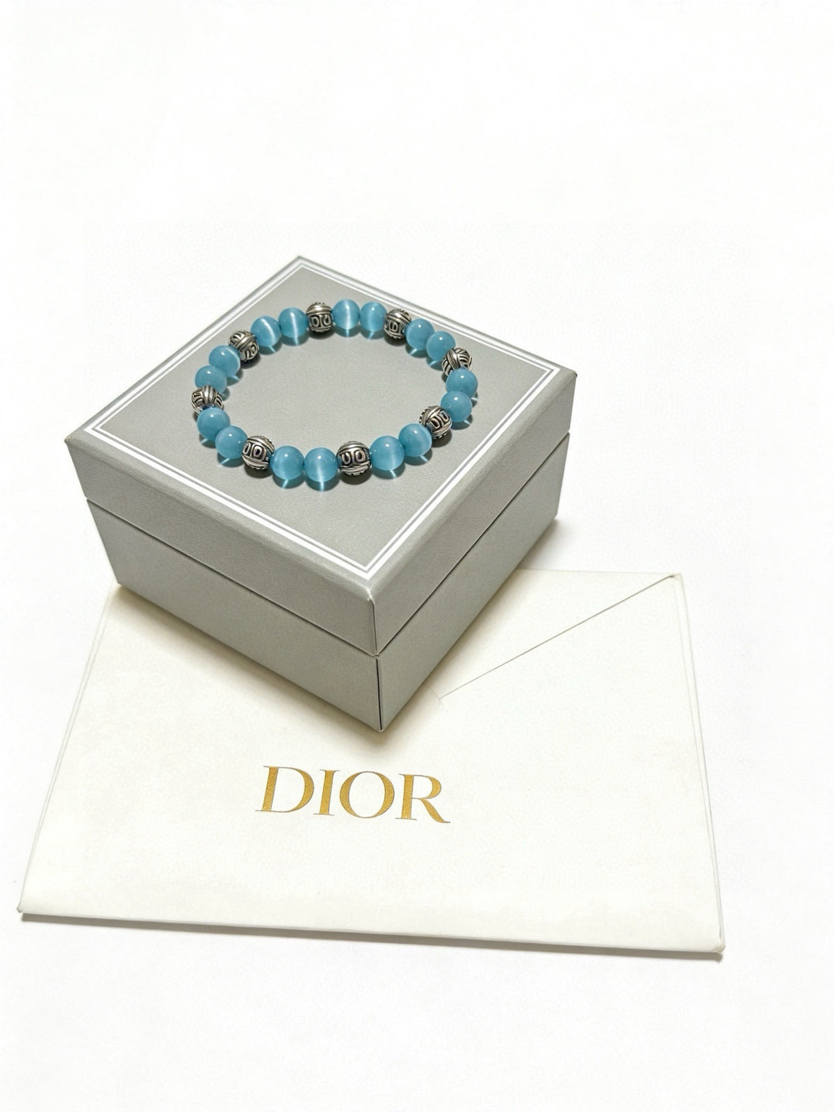 Dior Sterling Silver Vintage-Finish Bracelet