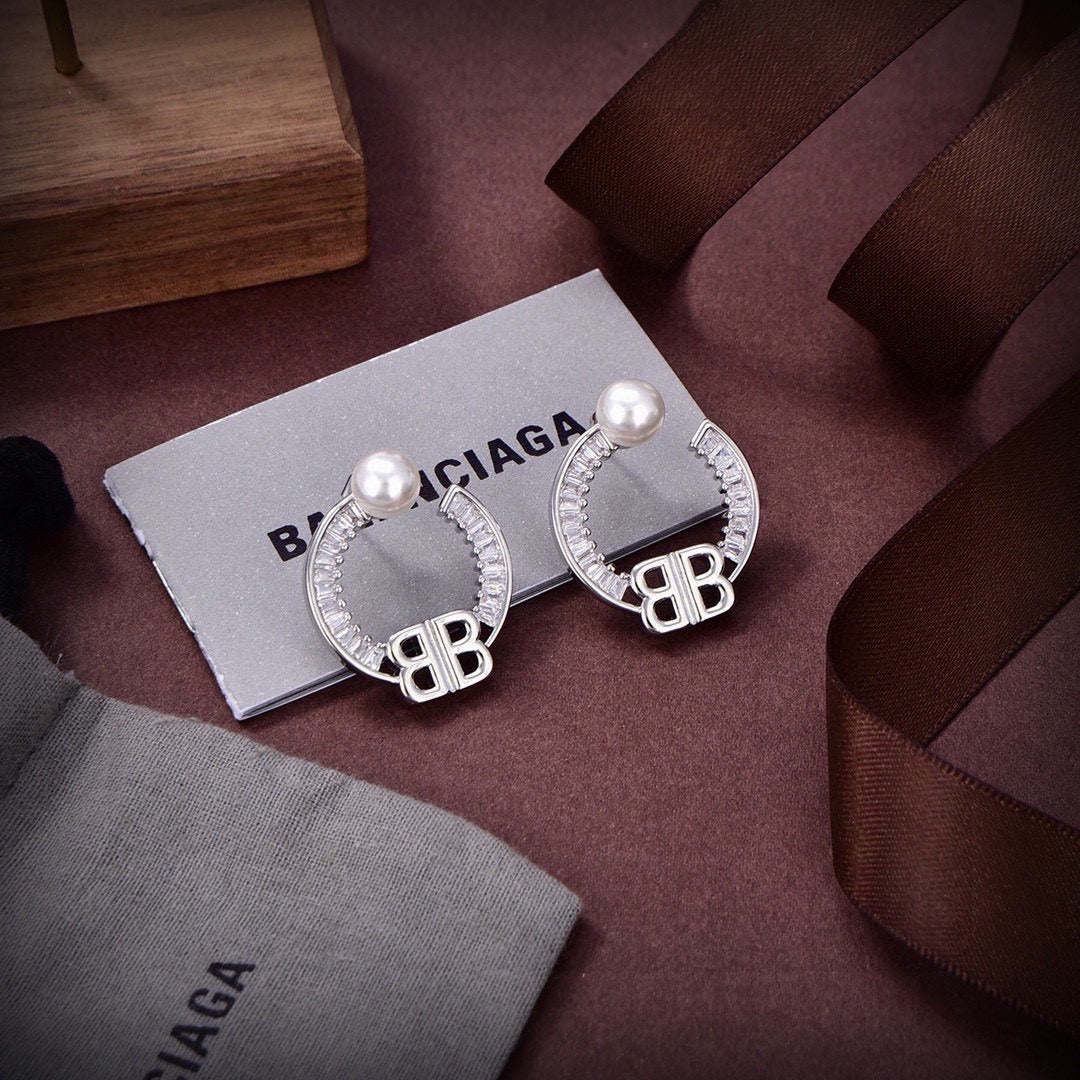 Balenciaga Brass Earrings