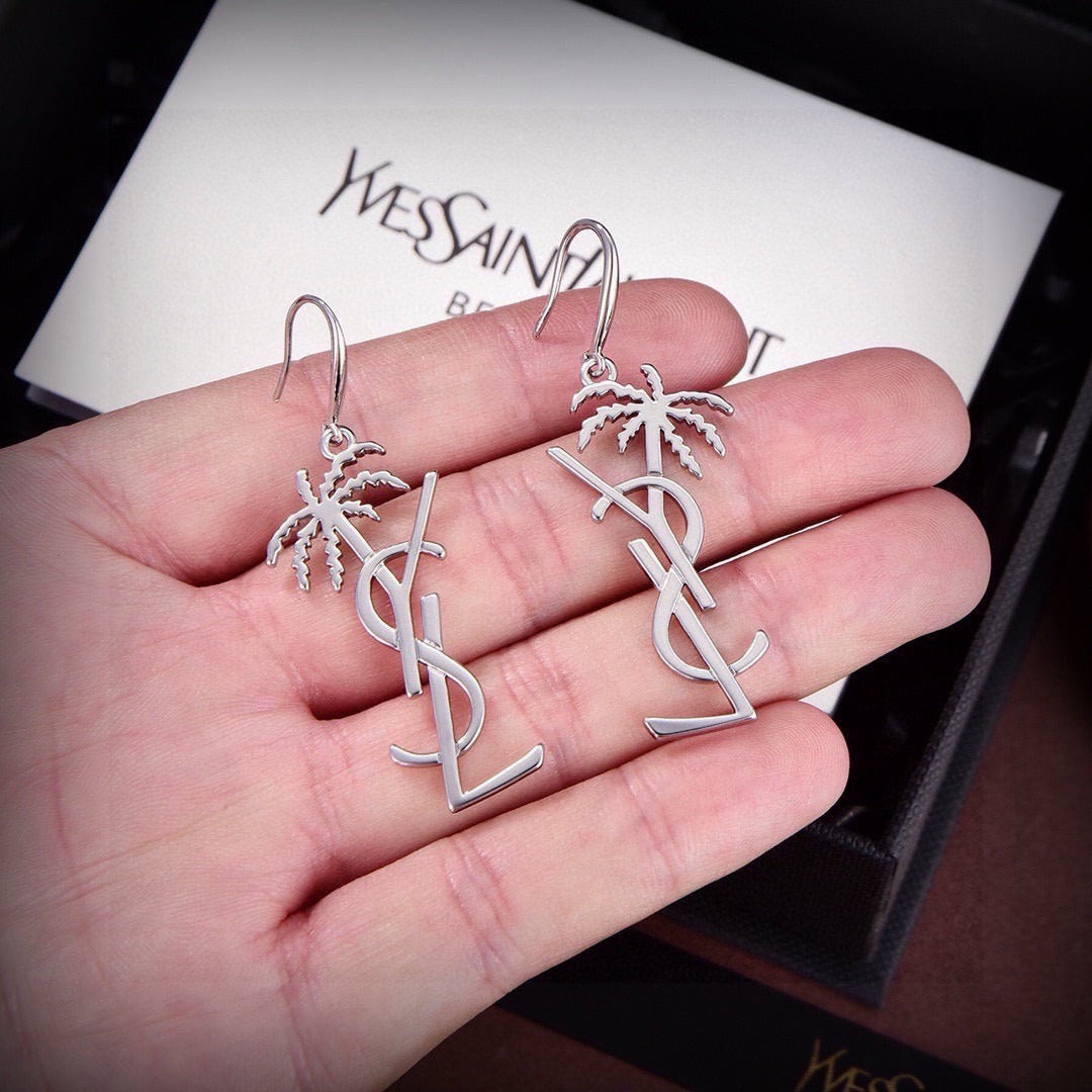 Saint Laurent Brass Earrings