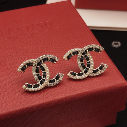 Chanel Leather Earrings