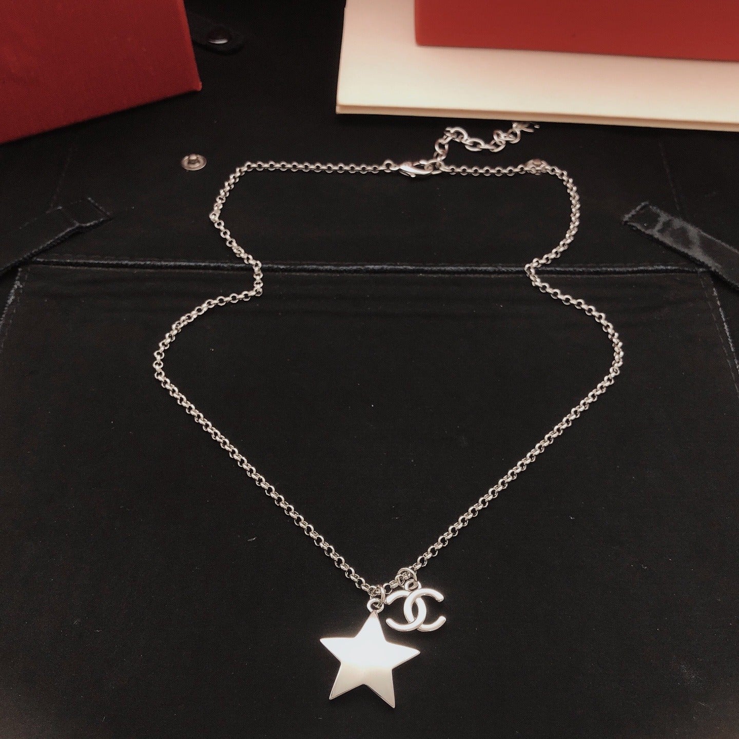 Chanel Brass Star Necklace
