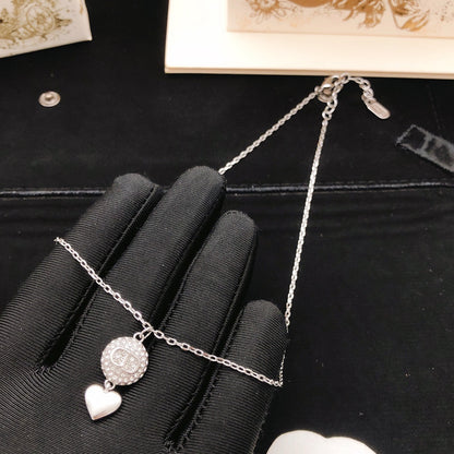 Dior Brass Heart Necklace