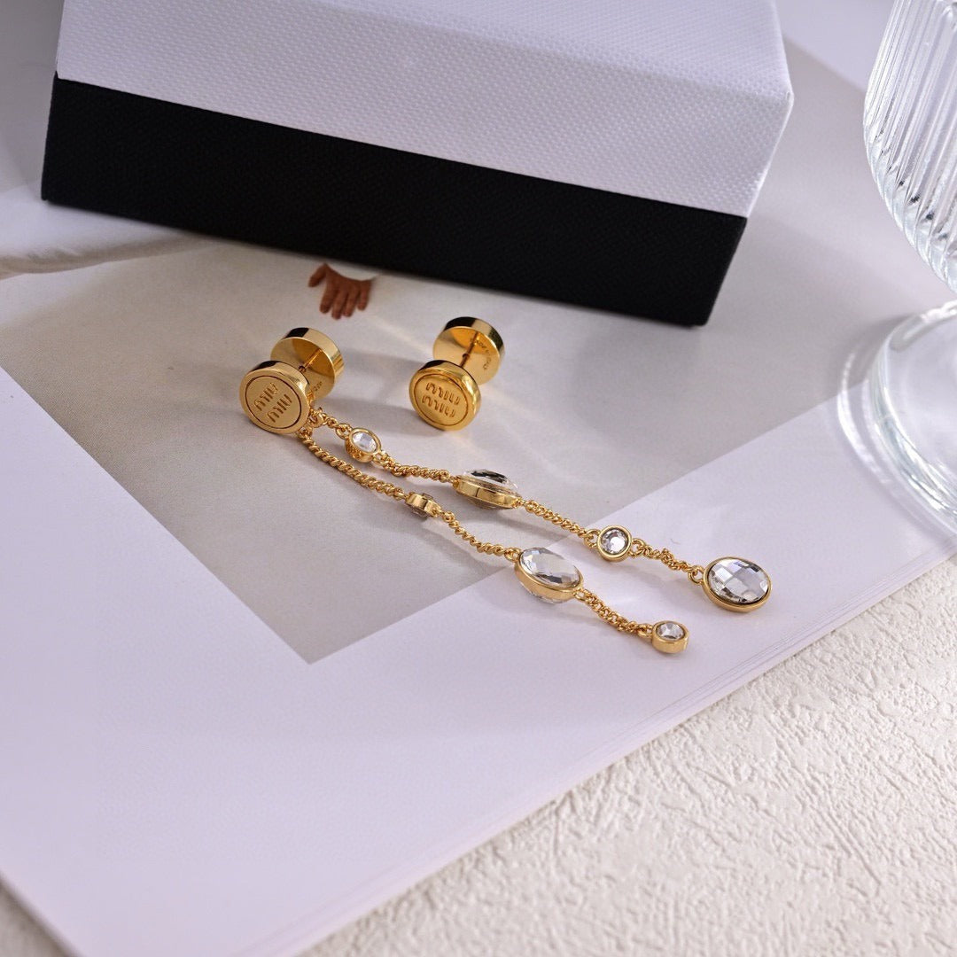 Miu Miu Logo Earrings