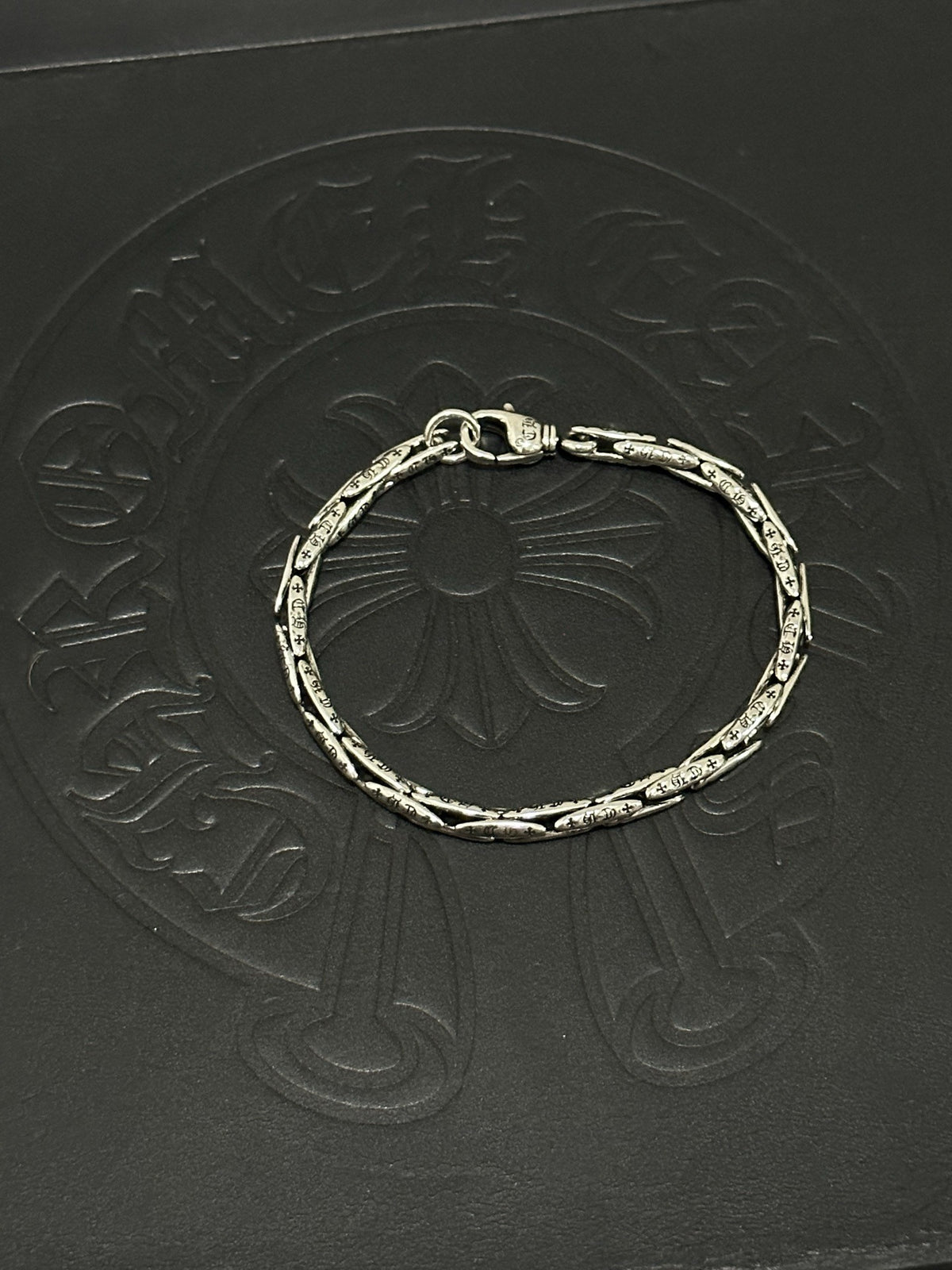 Chrome Hearts Sterling Silver Cross Bracelet