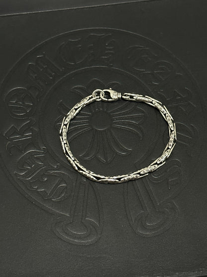 Chrome Hearts Sterling Silver Cross Bracelet