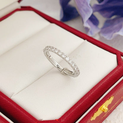 Cartier Silver Brass Round Ring