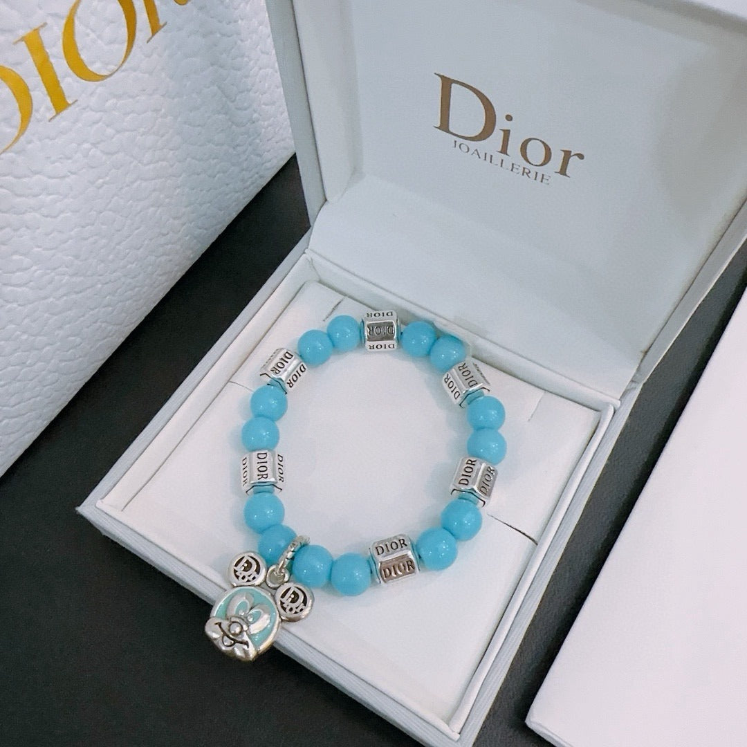 Dior Sterling Silver Vintage-Finish Bracelet
