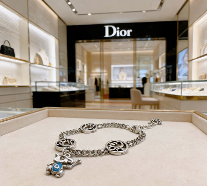 Dior Sterling Silver Chain Bracelet