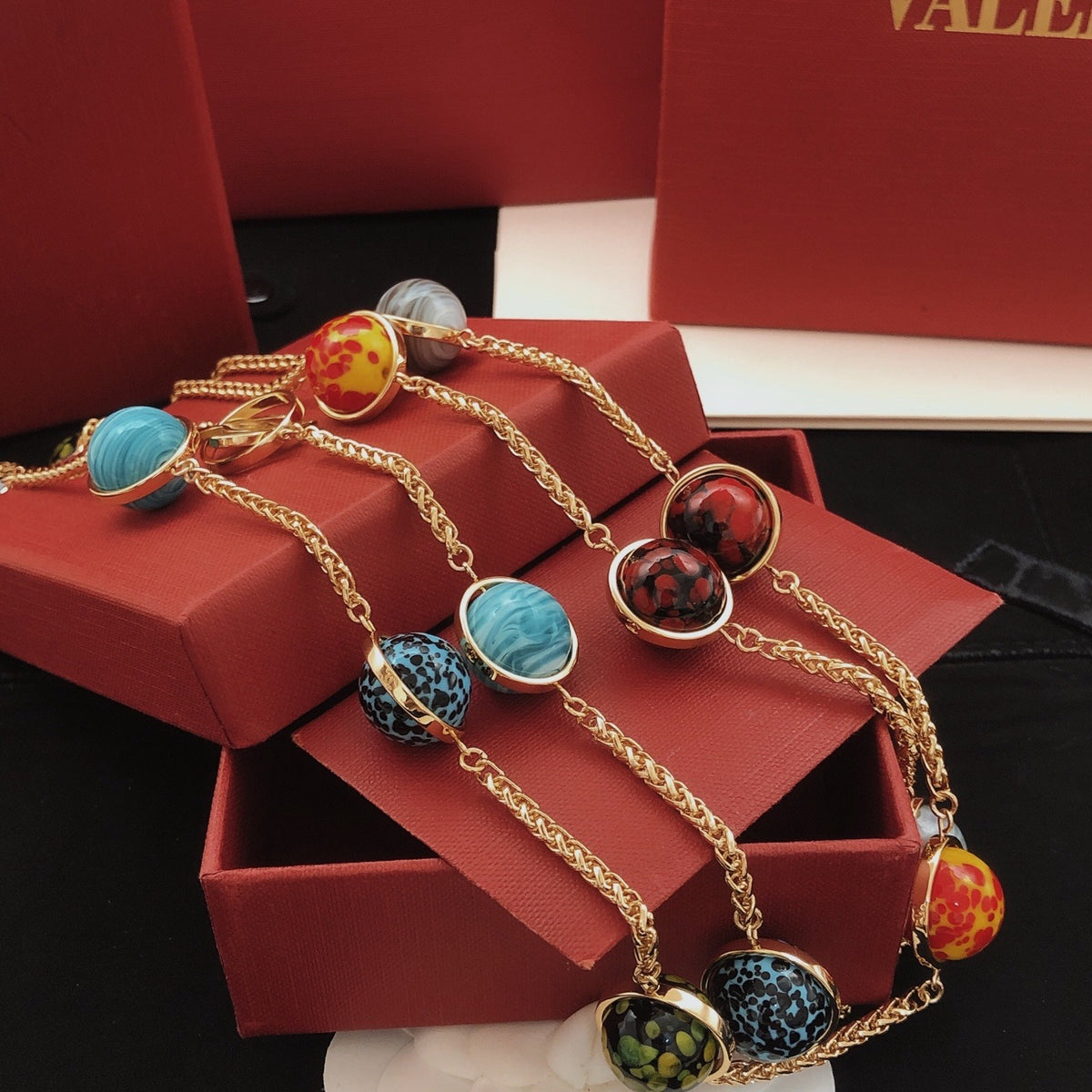 Chanel Brass Orb Necklace