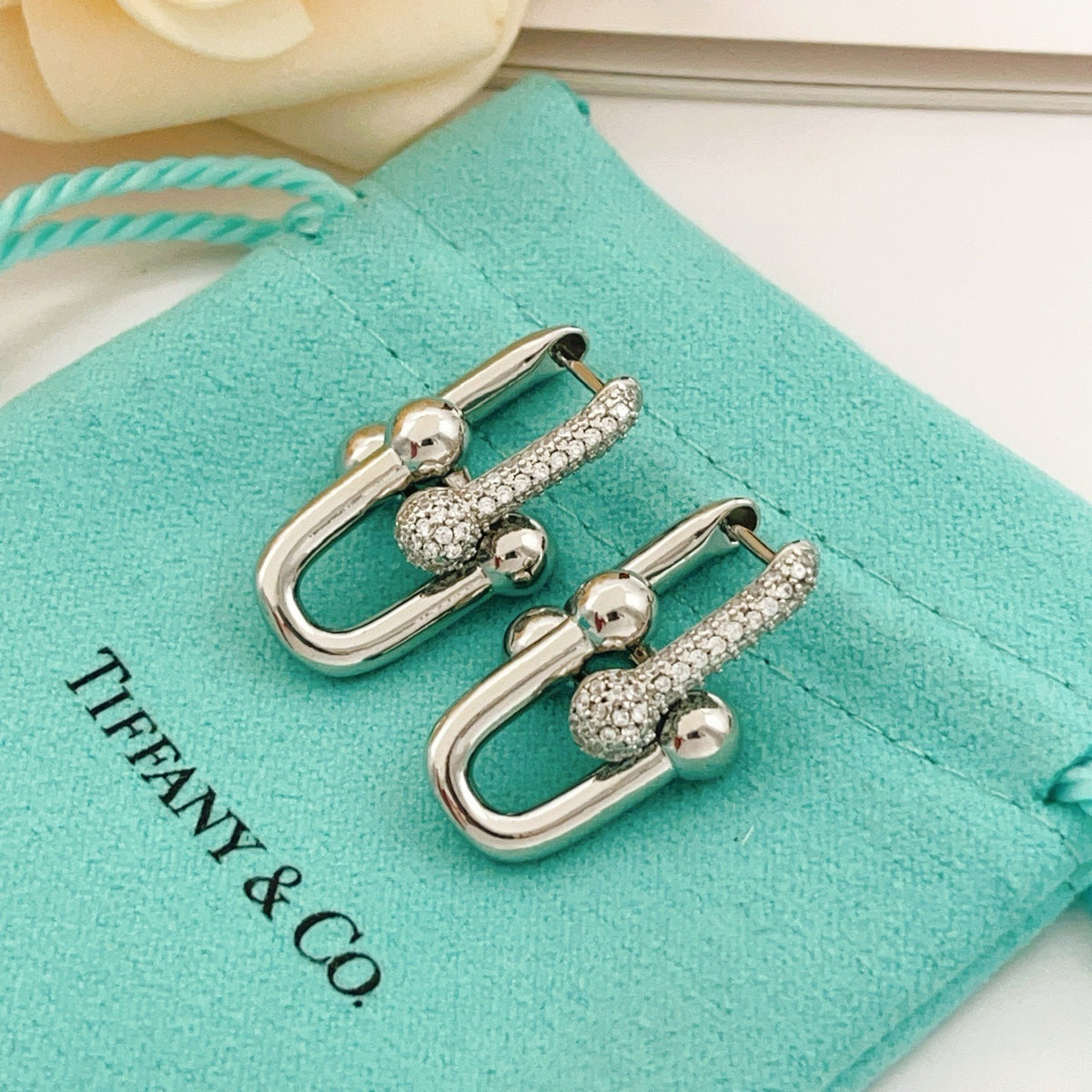 Tiffany & Co. Silver Brass Tassel Earrings