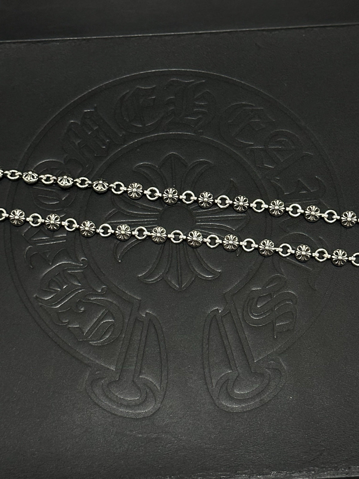 Chrome Hearts Sterling Silver Cross Necklace