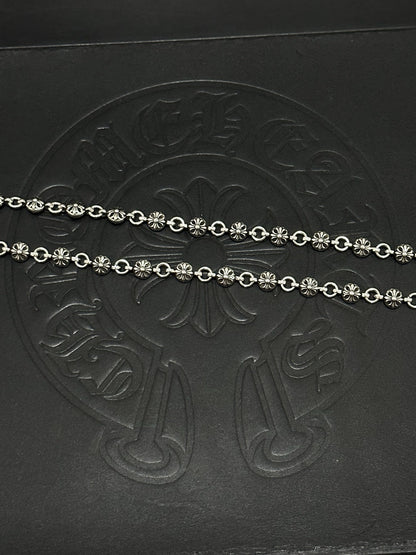 Chrome Hearts Sterling Silver Cross Necklace