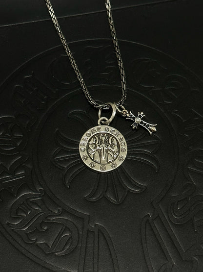 Chrome Hearts Sterling Silver Cross Necklace