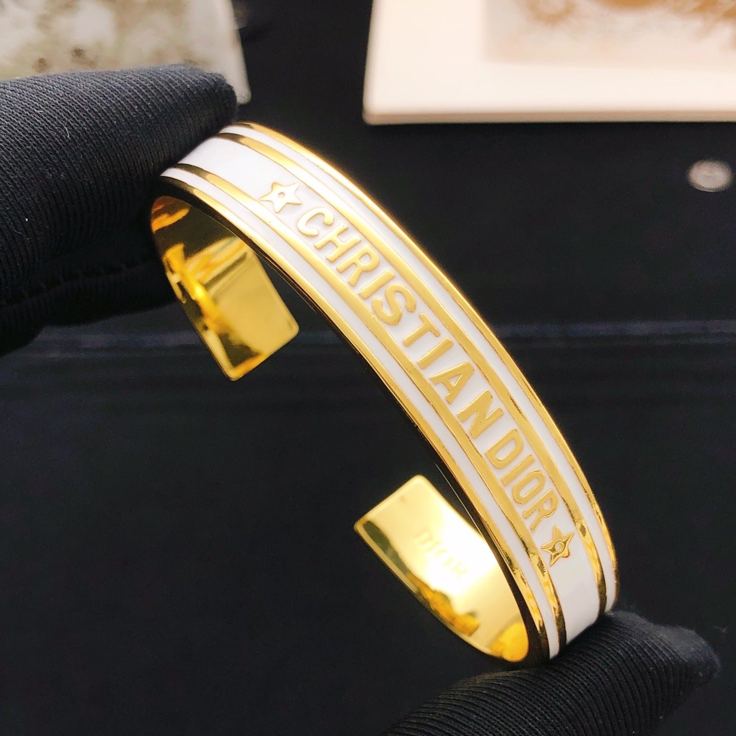 Dior Black Brass Bracelet