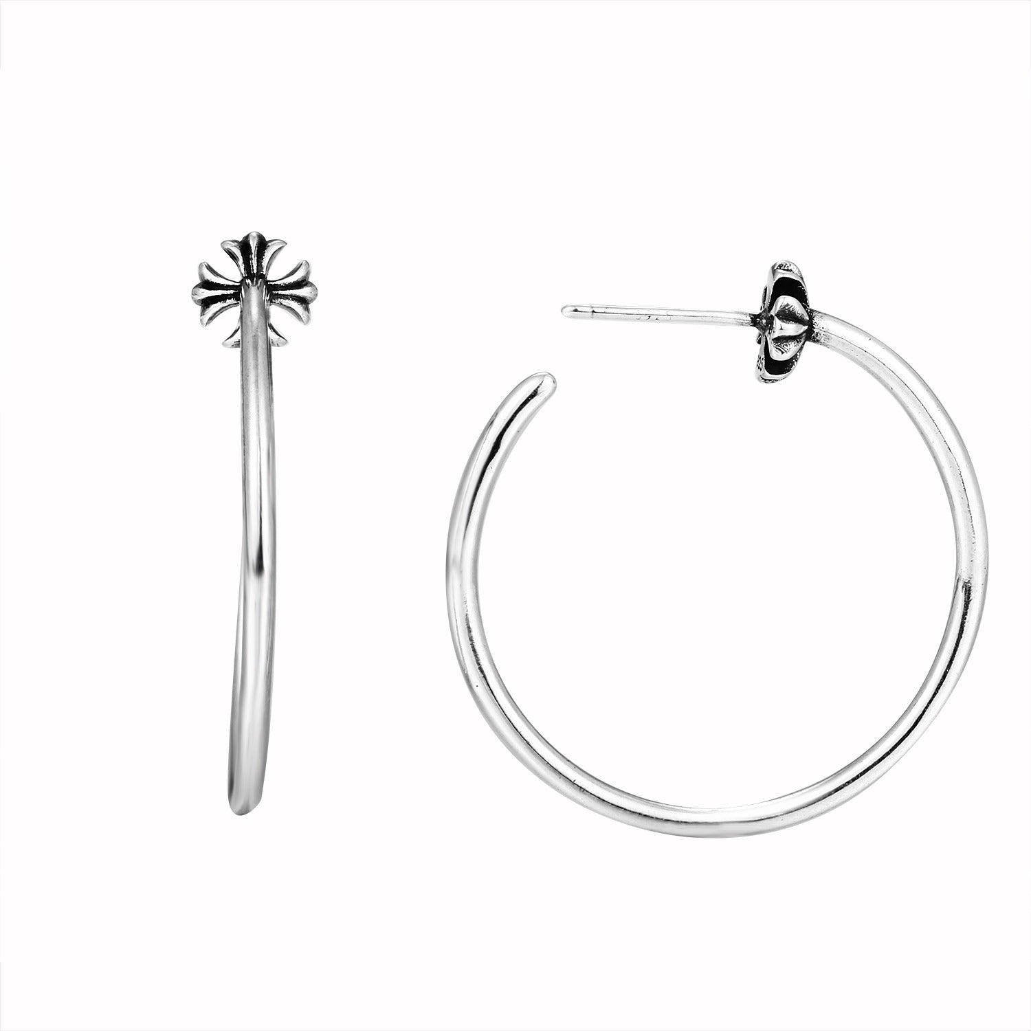 Chrome Hearts Vintage-Finish Earrings
