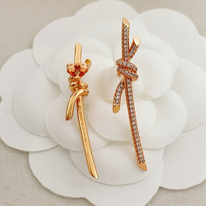 Tiffany & Co. Brass Pave Earrings