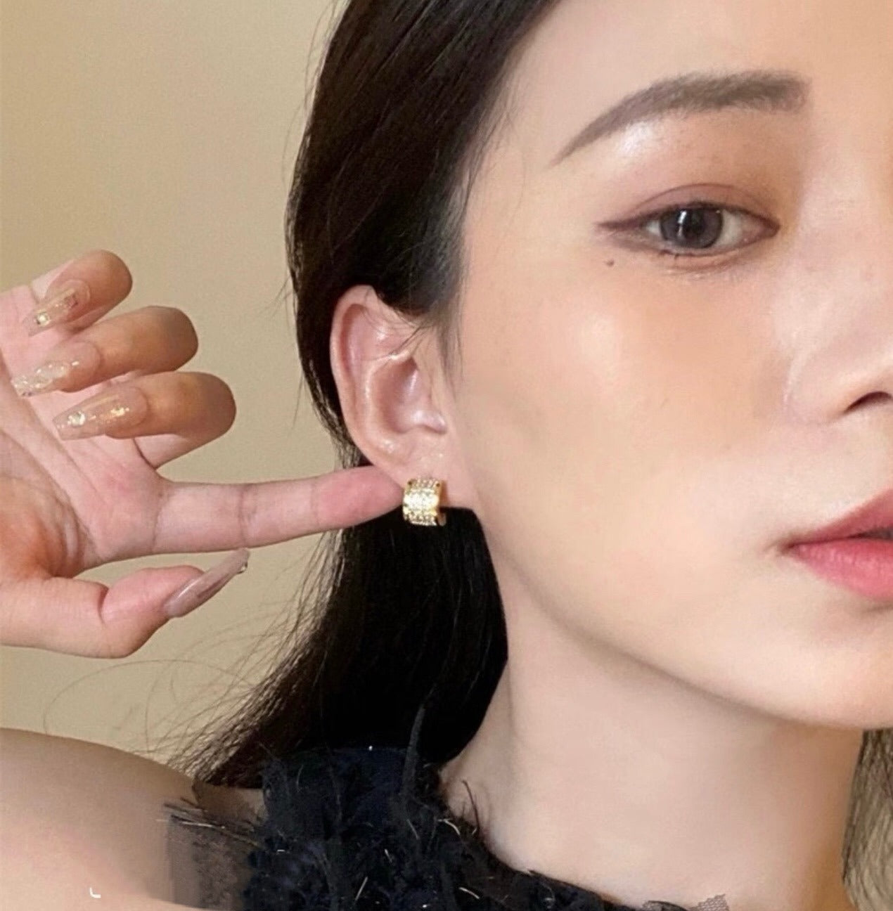 Bvlgari Silver Brass Earrings