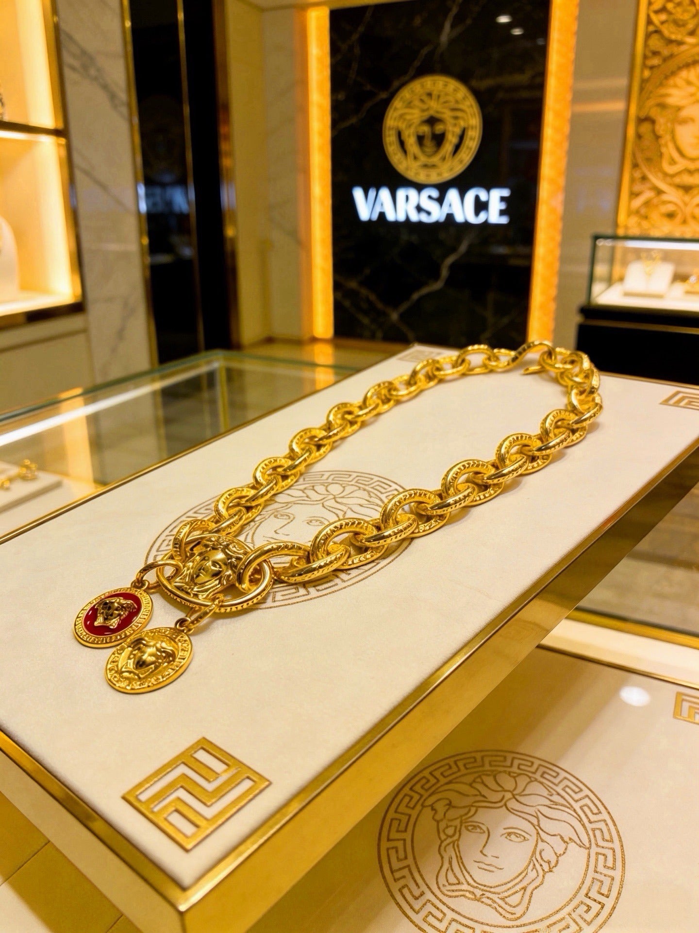 Versace Sterling Silver Chain Bracelet