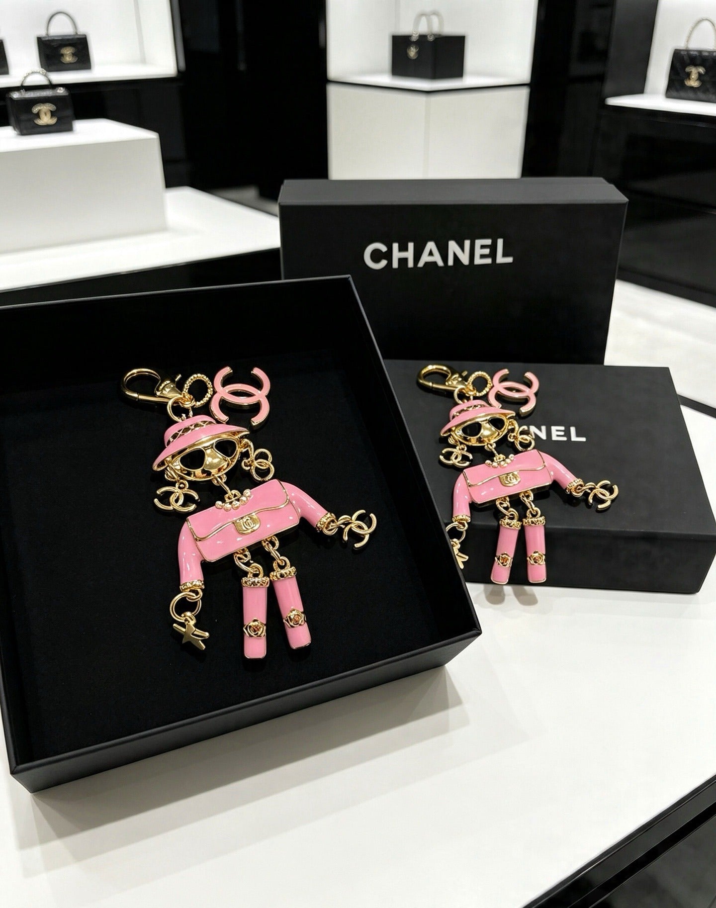 Chanel Vintage-Finish Keychain