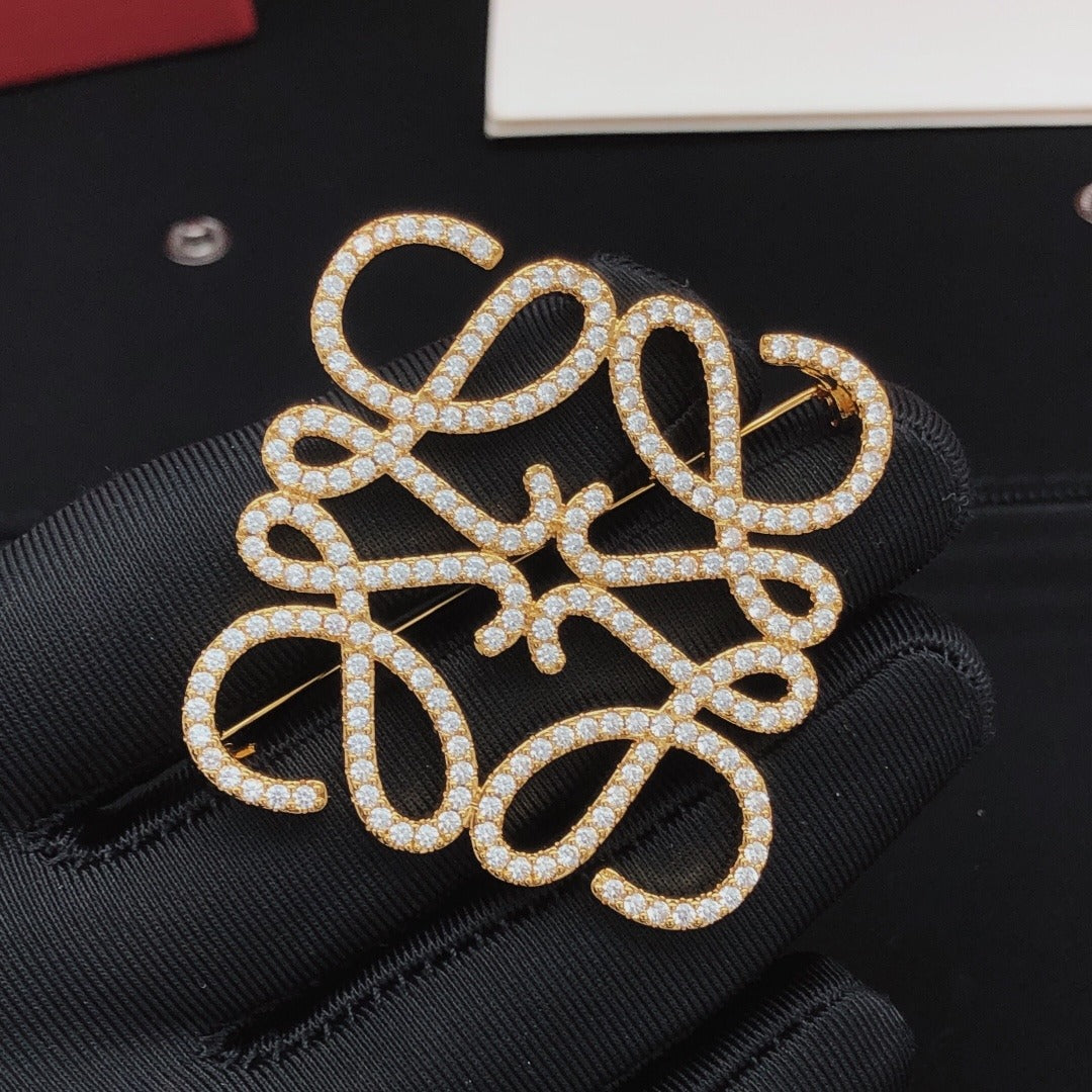 Loewe Brass Brooch
