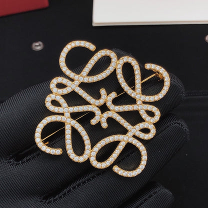 Loewe Brass Brooch