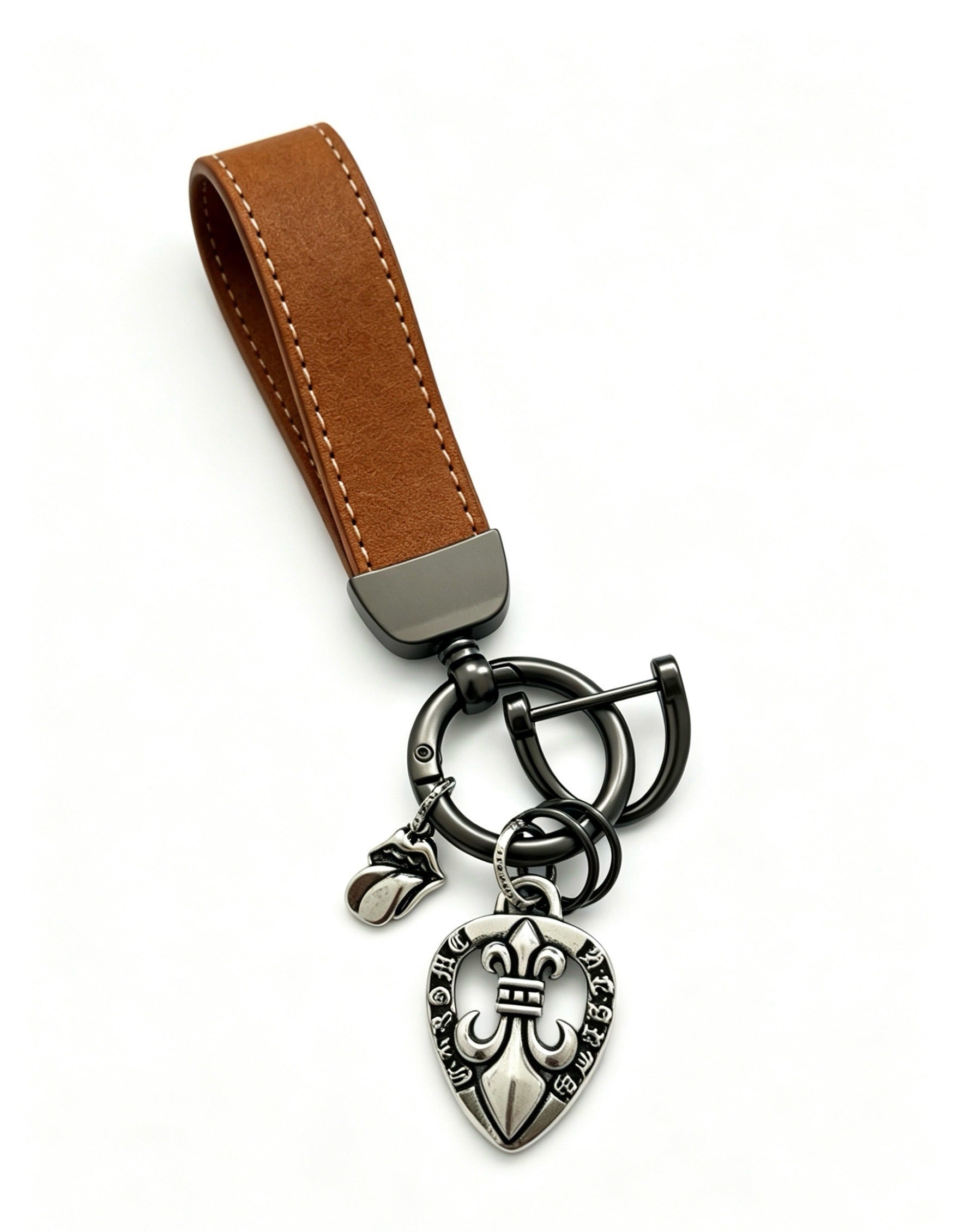 Chrome Hearts Vintage-Finish Keychain
