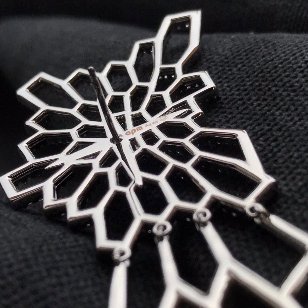 APM Monaco White Star Earrings