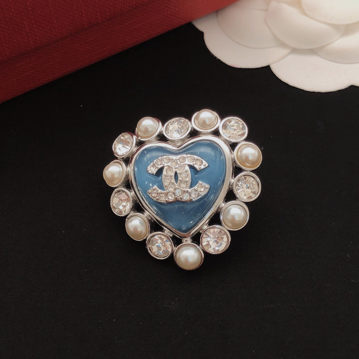 Chanel Brass Heart Brooch