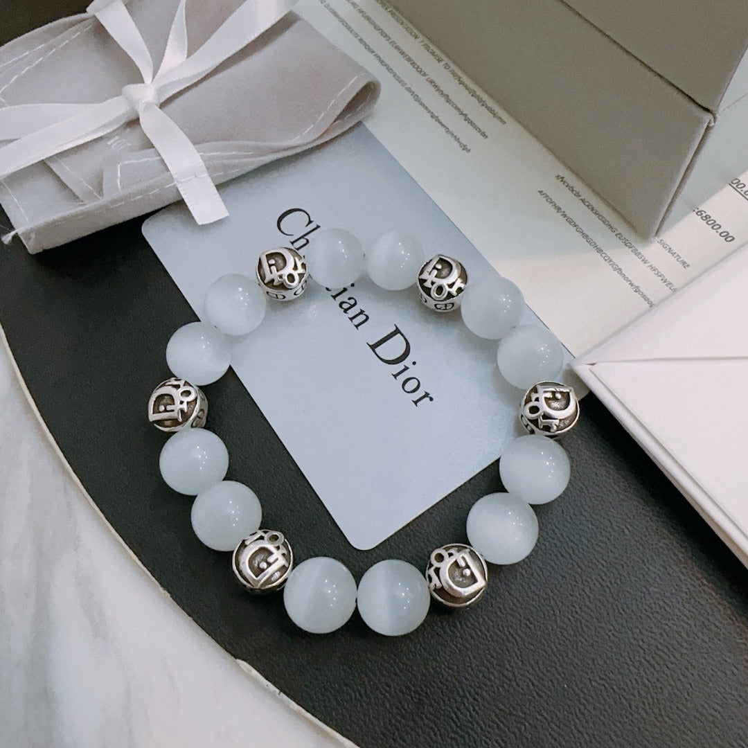 Dior Sterling Silver Vintage-Finish Bracelet