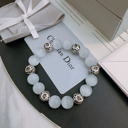 Dior Sterling Silver Vintage-Finish Bracelet
