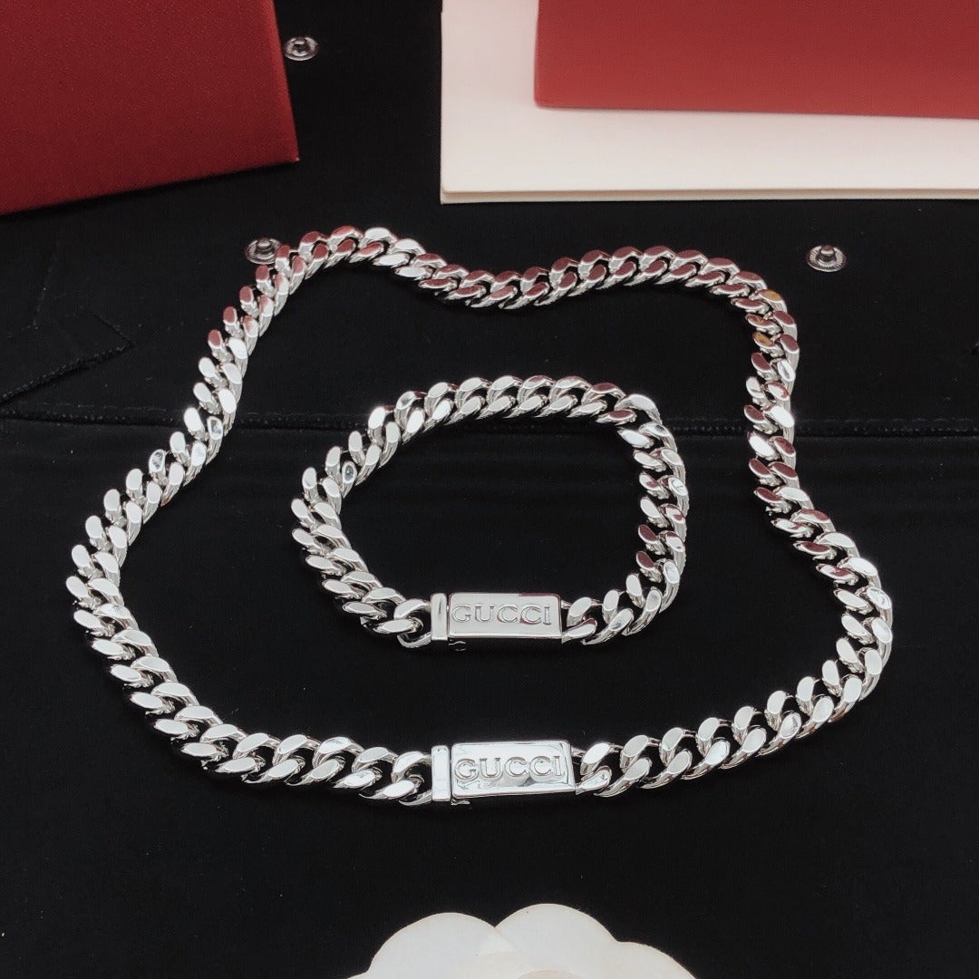 Gucci Silver Brass Necklace