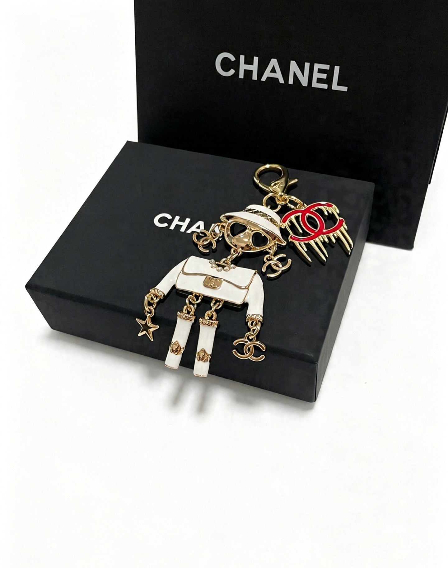 Chanel Vintage-Finish Keychain