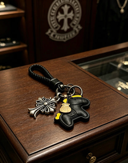 Chrome Hearts Vintage-Finish Keychain