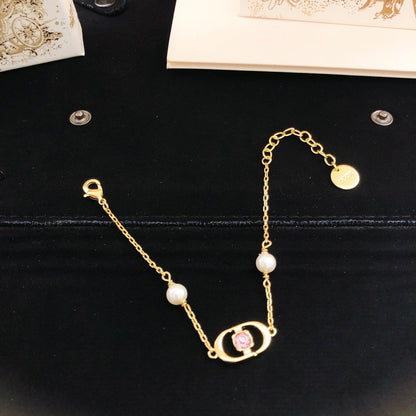Dior Brass Pearl Bracelet