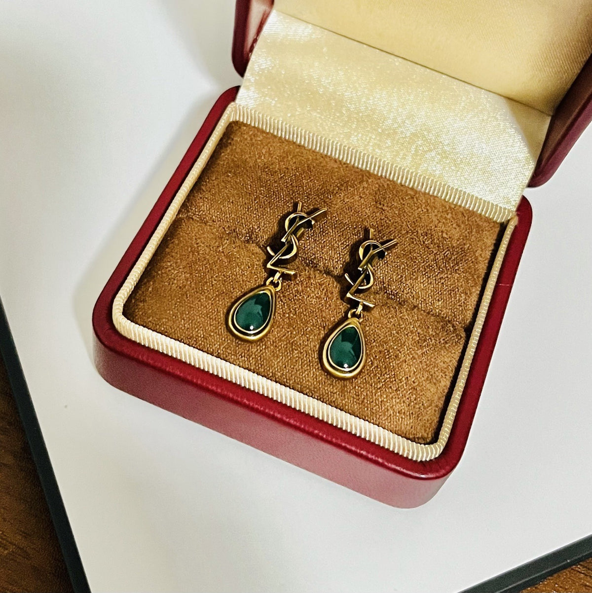 Saint Laurent Brass Earrings