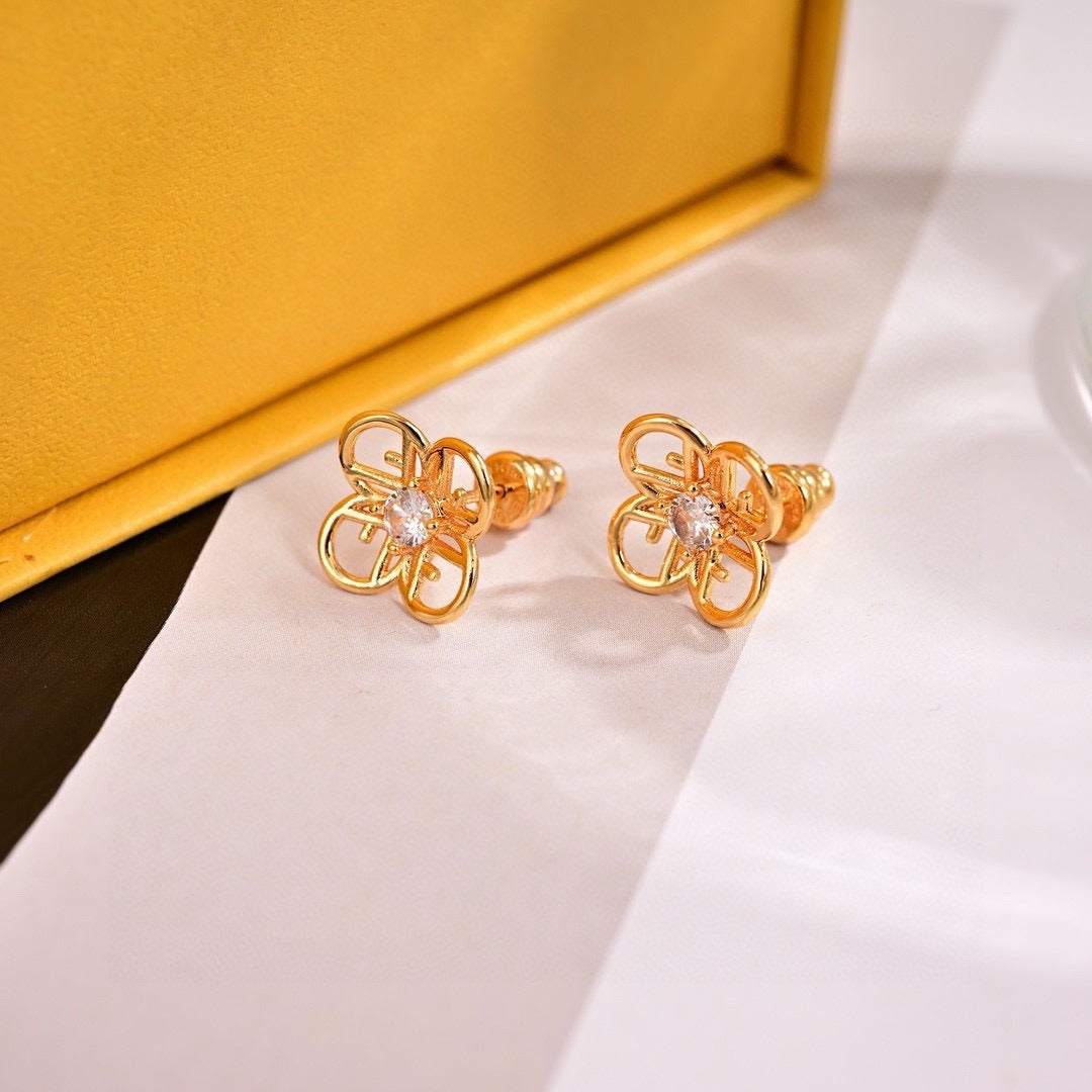 Fendi Logo Earrings