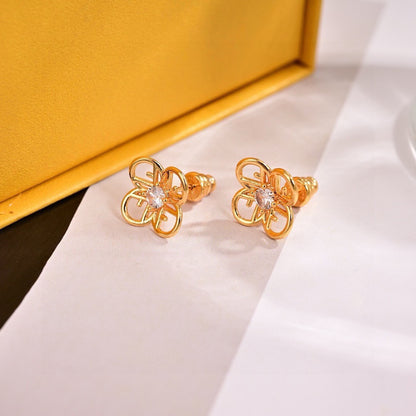 Fendi Logo Earrings