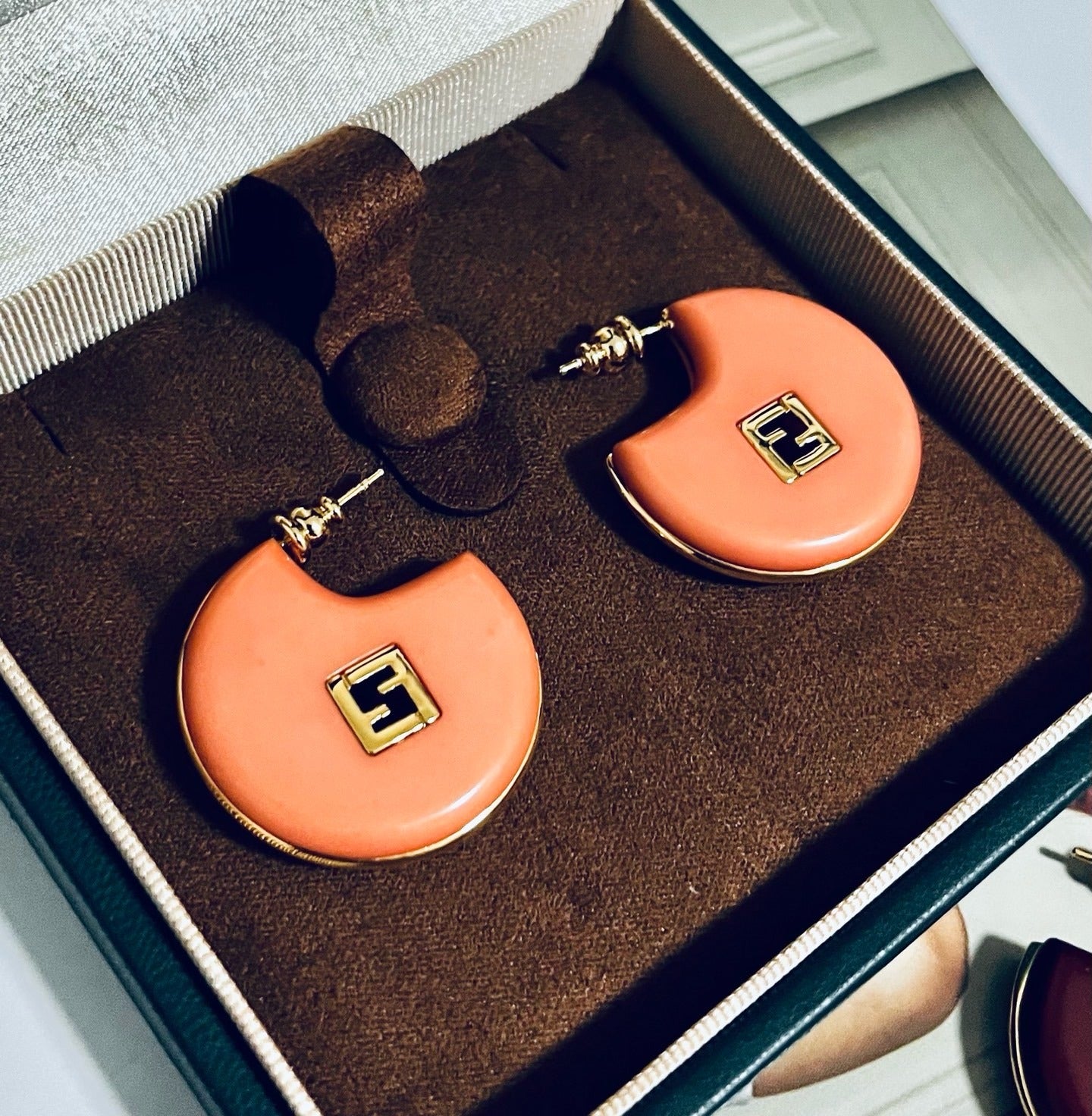 Fendi Logo Earrings