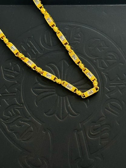 Chrome Hearts Sterling Silver Cross Necklace