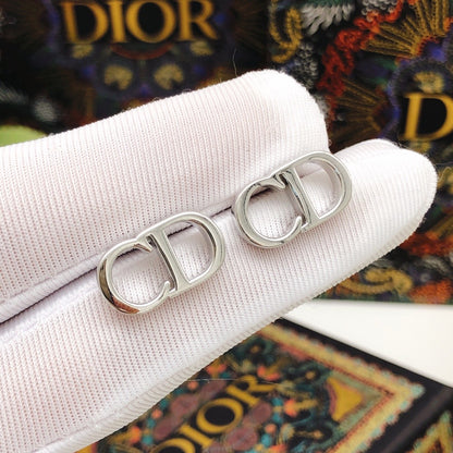 Dior Silver Brass Earrings