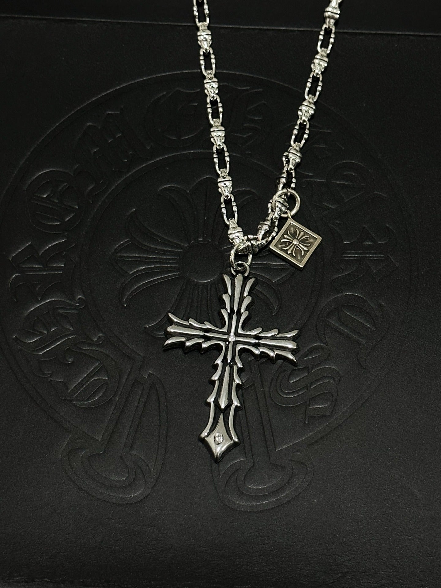 Chrome Hearts Sterling Silver Cross Necklace