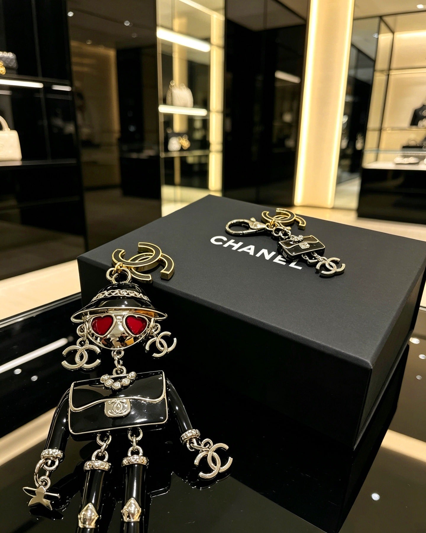 Chanel Vintage-Finish Keychain