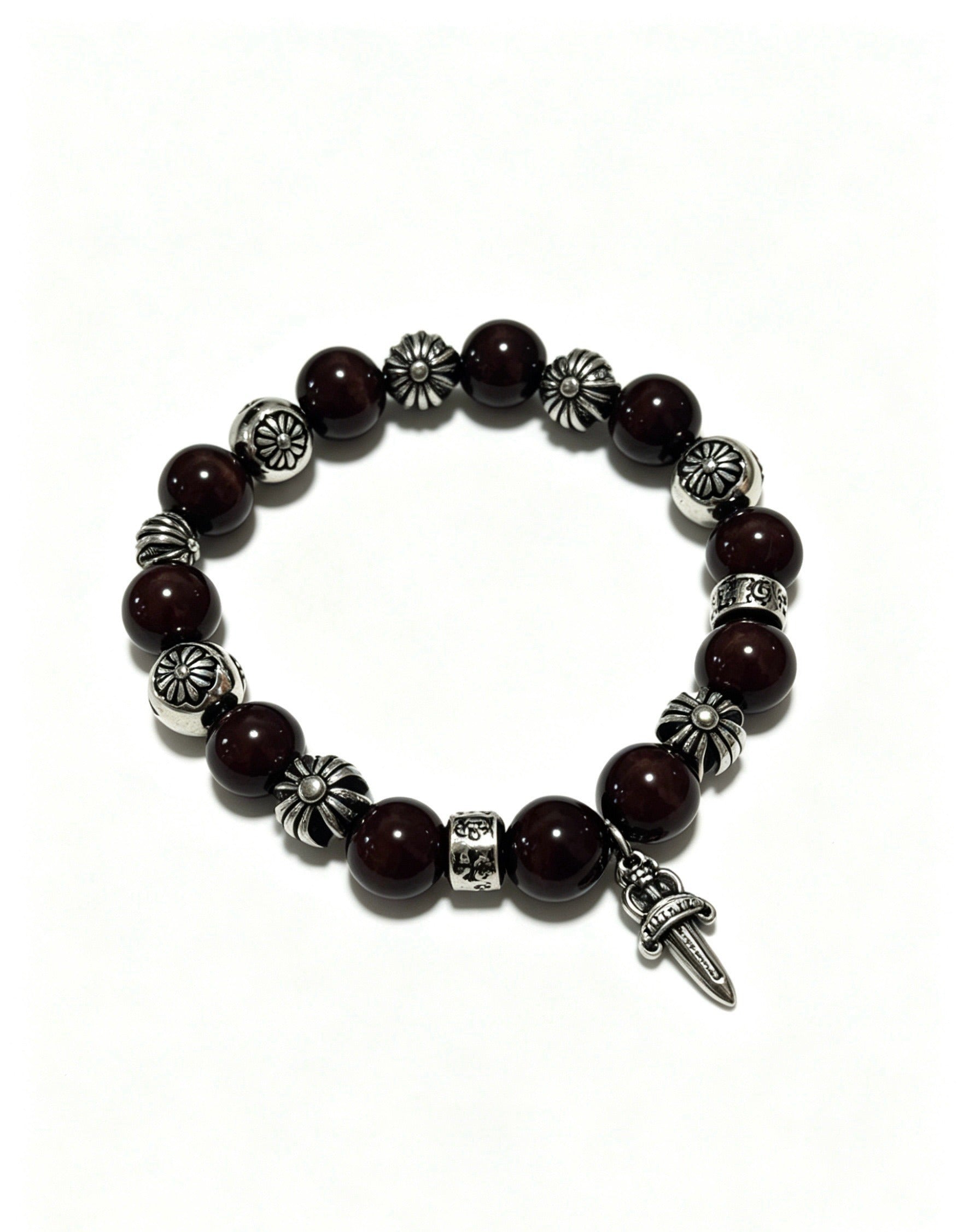Chrome Hearts Sterling Silver Cross Bracelet
