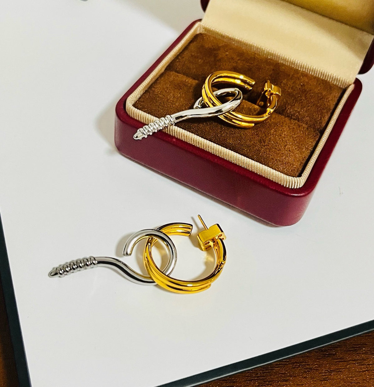 Balenciaga Brass Earrings