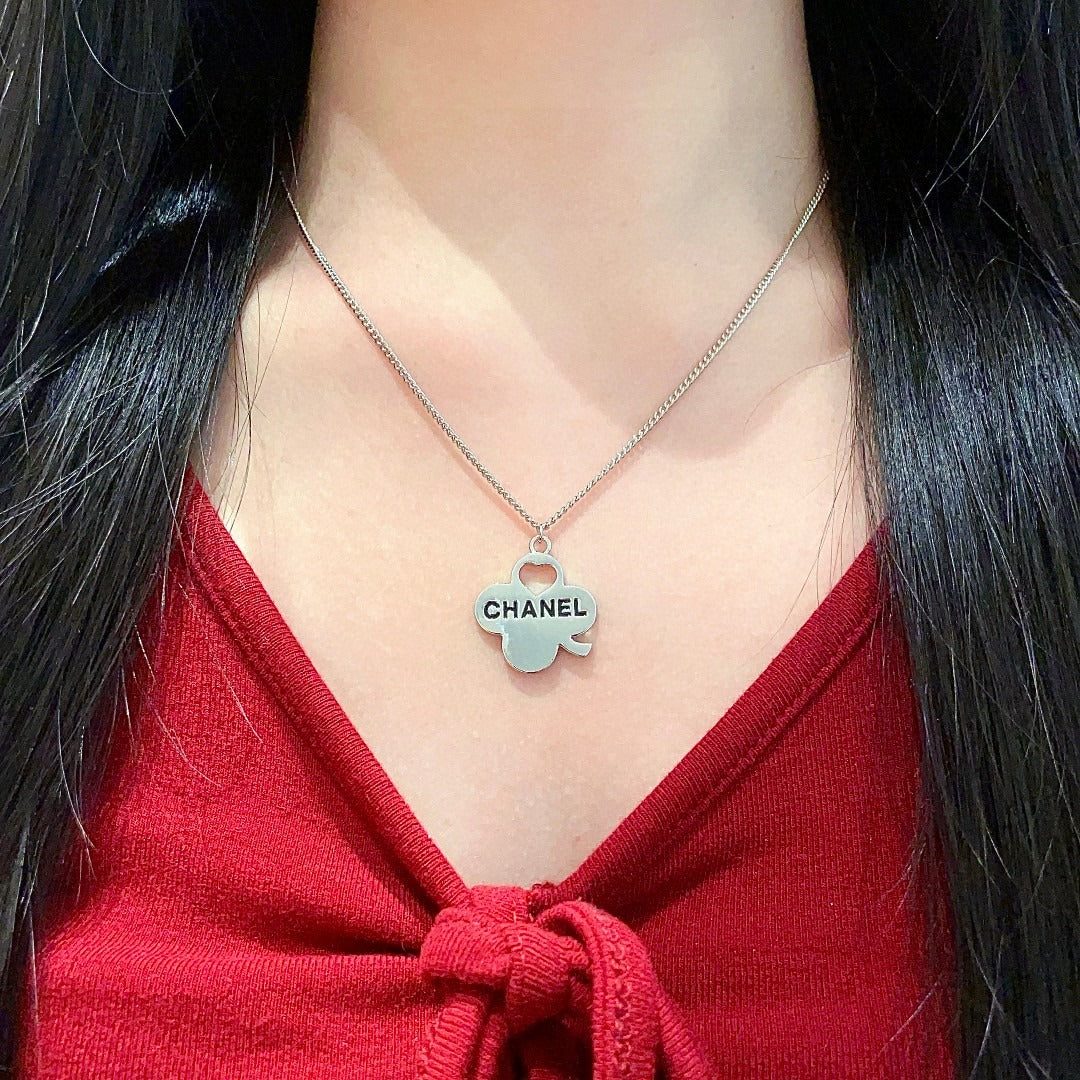 Chanel Logo Necklace