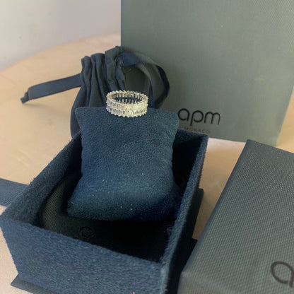 APM Monaco White Crystal Ring