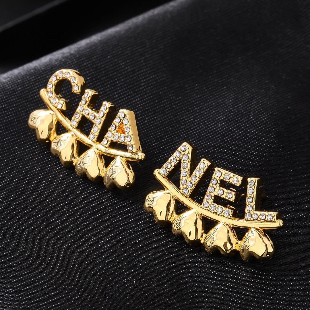 Chanel Logo Earrings