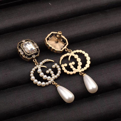 Gucci Sterling Silver Pearl Earrings