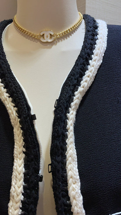Chanel White Chain Necklace