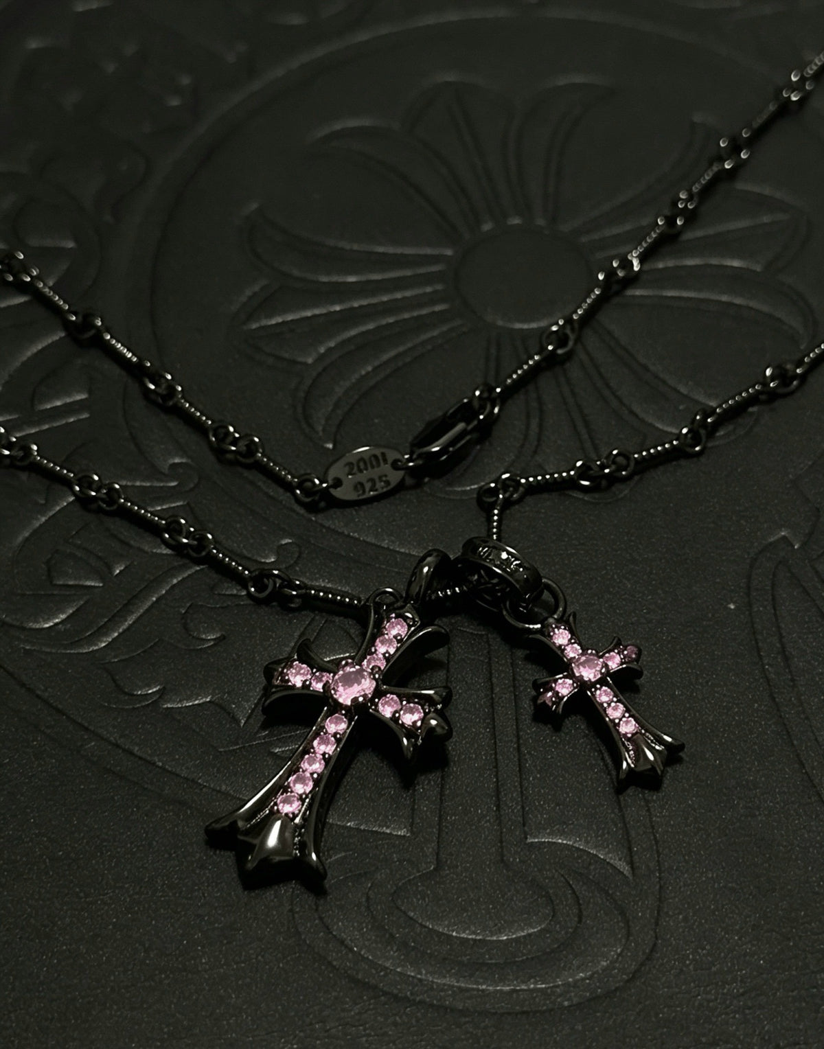 Chrome Hearts Sterling Silver Cross Necklace